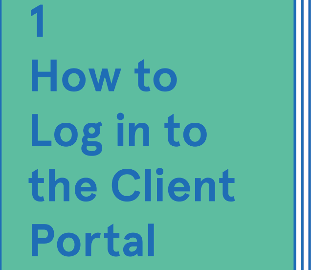 How to log in to the client portal